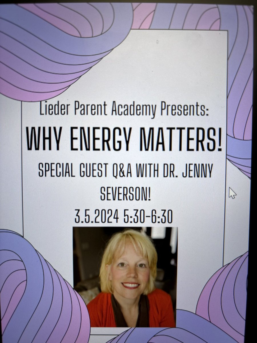 Mr. Hudson, CTP-E (@hudsoncfisd) on Twitter photo Get ready <a href="/CFISDLieder/">Lieder Elementary</a> parents and community! We will be discussing “why energy matters” hosted by our Behavior Interventionist and special guest Dr. <a href="/severson_j/">Dr. Jenny Severson</a> ! The meeting is March 5th 2024 from 5:30-6:30! Get ready <a href="/CFISDLieder/">Lieder Elementary</a> parents and community! We will be discussing “why energy matters” hosted by our Behavior Interventionist and special guest Dr. <a href="/severson_j/">Dr. Jenny Severson</a> ! The meeting is March 5th 2024 from 5:30-6:30!