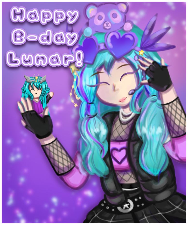 HAPPY BIRTHDAY LUNAR!! 💜🌙 May all your dreams☁️ and wishes⭐ come true and hope you have a wonderful birthday! 🎉 #krewfanart #krewfam #krew #happybirthday @Lunar3clispe @KREWxKF