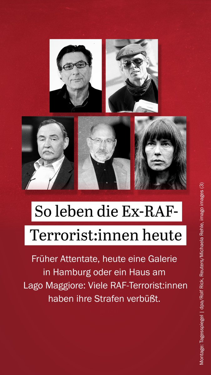Wie ist es anderen, früh festgenommenen #RAF-Mitgliedern ergangen? Viele von ihnen verbüßten lange Haftstrafen. Nicht alle fanden danach den Weg in eine bürgerliche Existenz – auch, weil sie es gar nicht wollten. shorturl.at/oxGM8 #DanielaKlette
