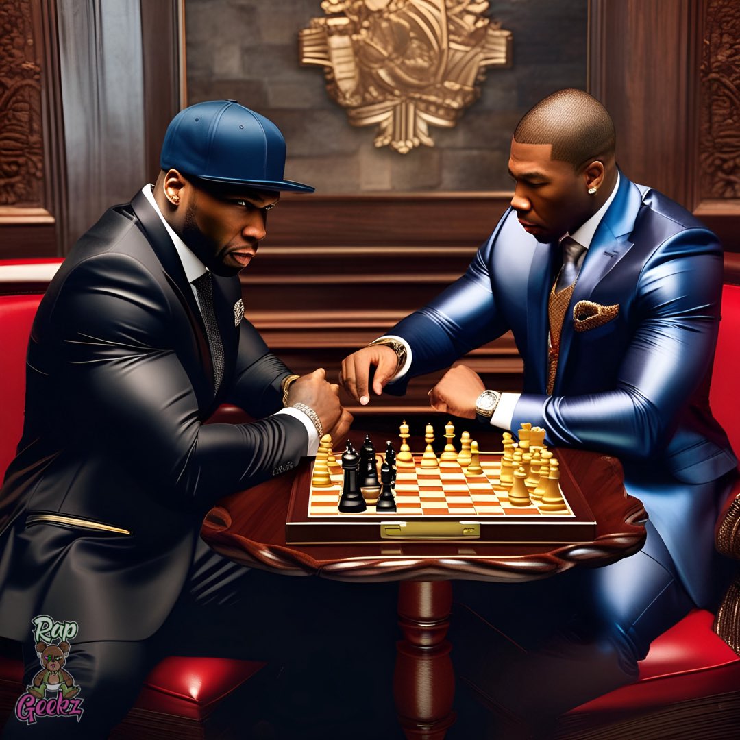 #50cent and #jarule a lifetime of beef. 🥩 ♟️🤓 #RapGeekz #hiphop #culture #gunit #murderinc