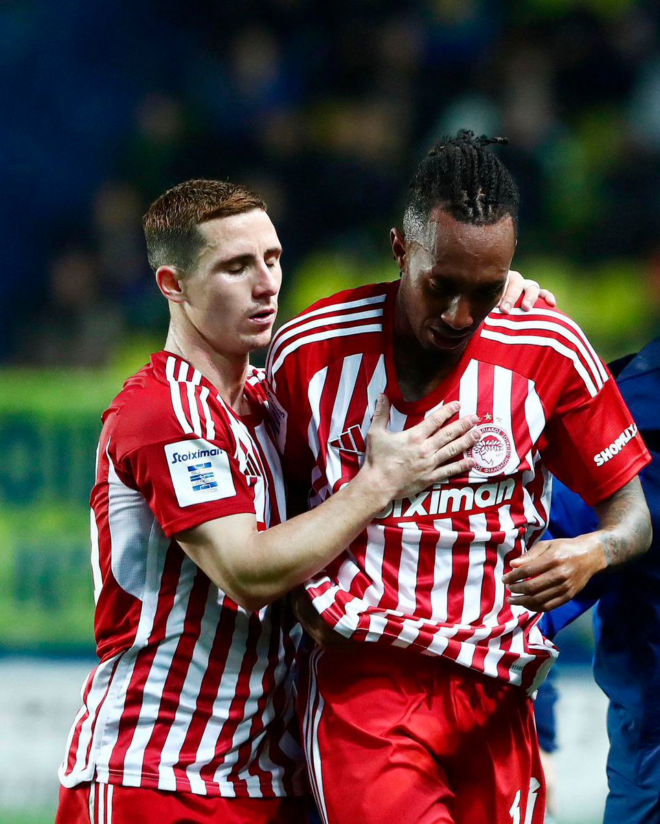 Happy for the win!
Gutted for the injury, but i will comeback stronger to help the team!
Let’s go <a href="/olympiacosfc/">Olympiacos FC</a> 💪🏾