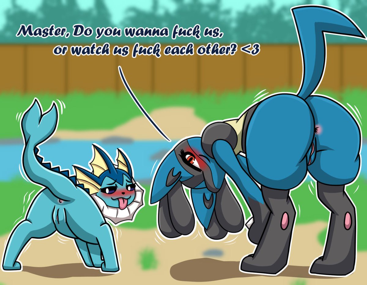 WeirdOtterLewds's tweet photo. I remember the first furry NSFW image I saw was either vaporeon or lucario. I can't remember which one tbh 🤔(2022) https://t.co/Hhn9kXabNy