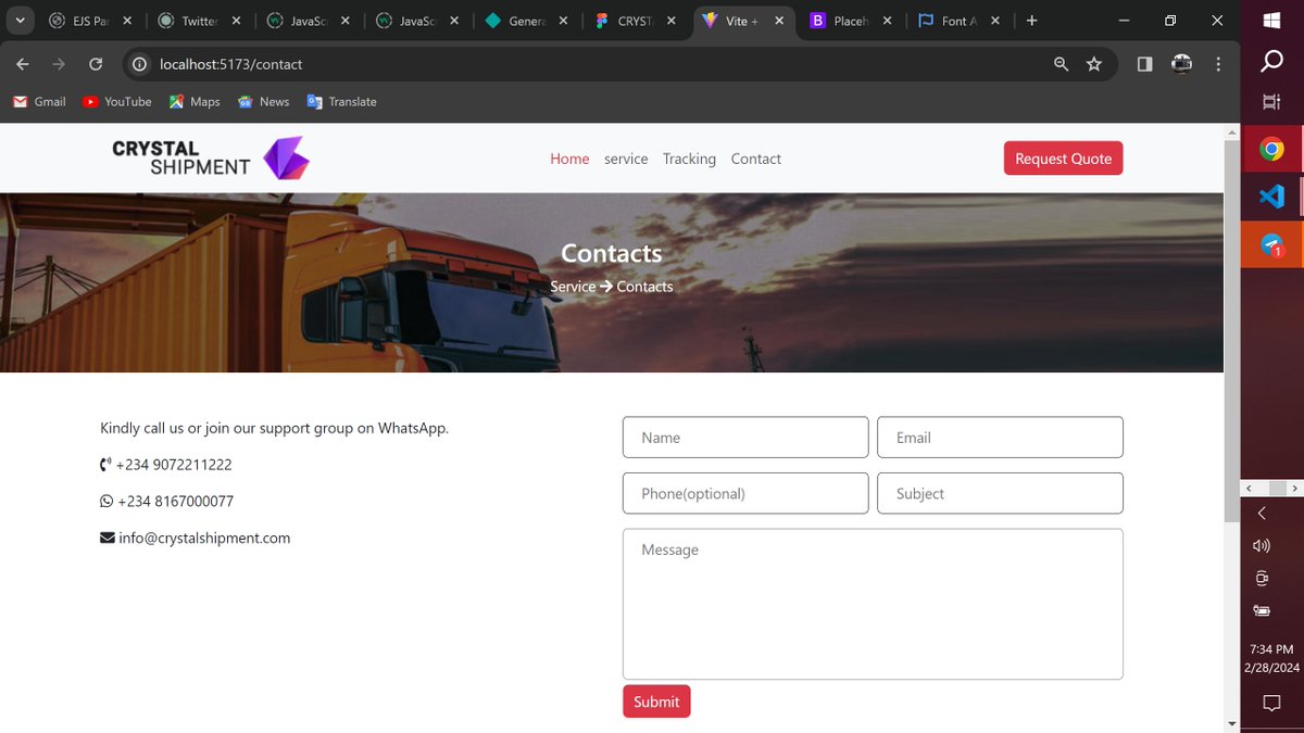 madu_anusi's tweet photo. Day 13 #100DaysOfCode 

finished with all route components.
project from @solution_sid 

#webdeveloper #buildinginpublic 
#codeanambra #solutioninovationdistrict #sid #decenttechjob https://t.co/rpxGortQVK