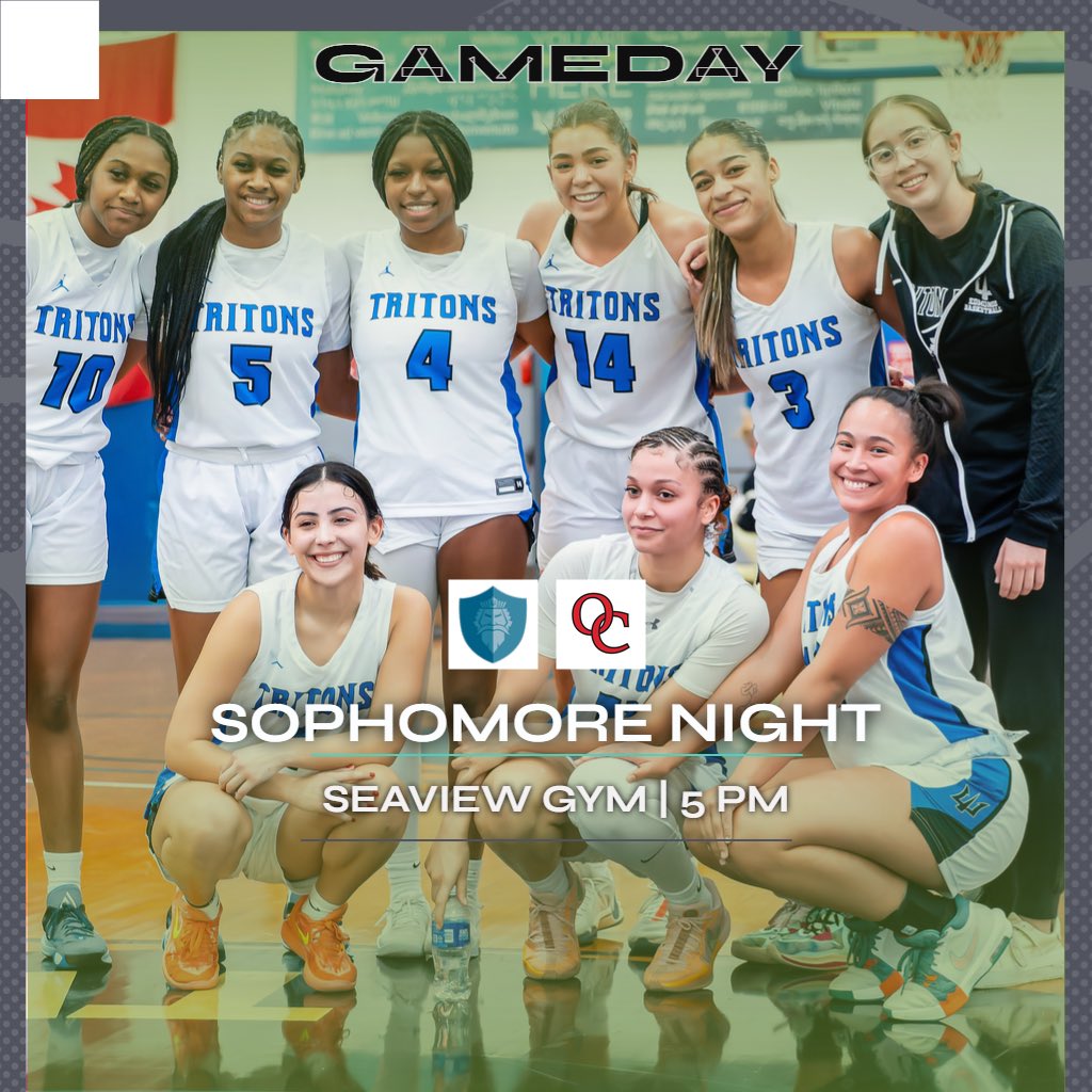 🔱🏀 It’s sophomore night! Arrive prior to tipoff as we honor our 6️⃣ outstanding sophomores. Special group!

🆚 Olympic 
📍 Seaview Gym
🕐 5 pm
🎟️ $7 💳 only
📊 edmondstritons.com/sports/wbkb/20…
🎥 nwacsportsnetwork.com/edmonds

#tritonpride x #HERE x #ETO
