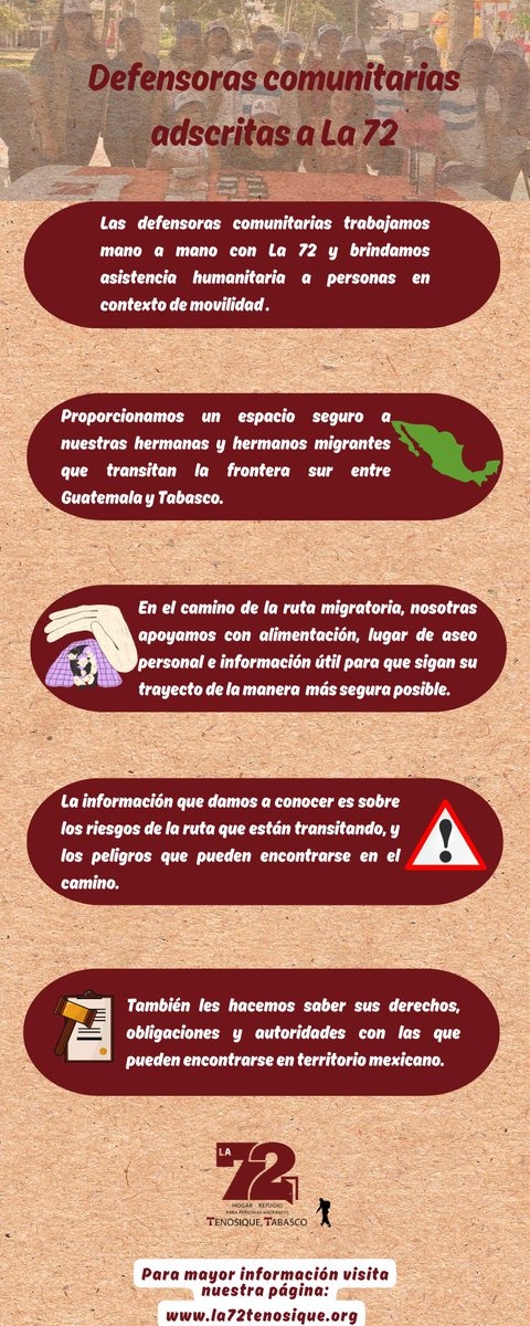 Hoy les compartimos información acerca de los derechos que tienen todas las personas defensoras de Derechos Humanos. Queremos agradecer y dar a conocer el gran trabajo que realizan nuestras defensoras comunitarias asistiendo humanitariamente a las personas en movilidad.