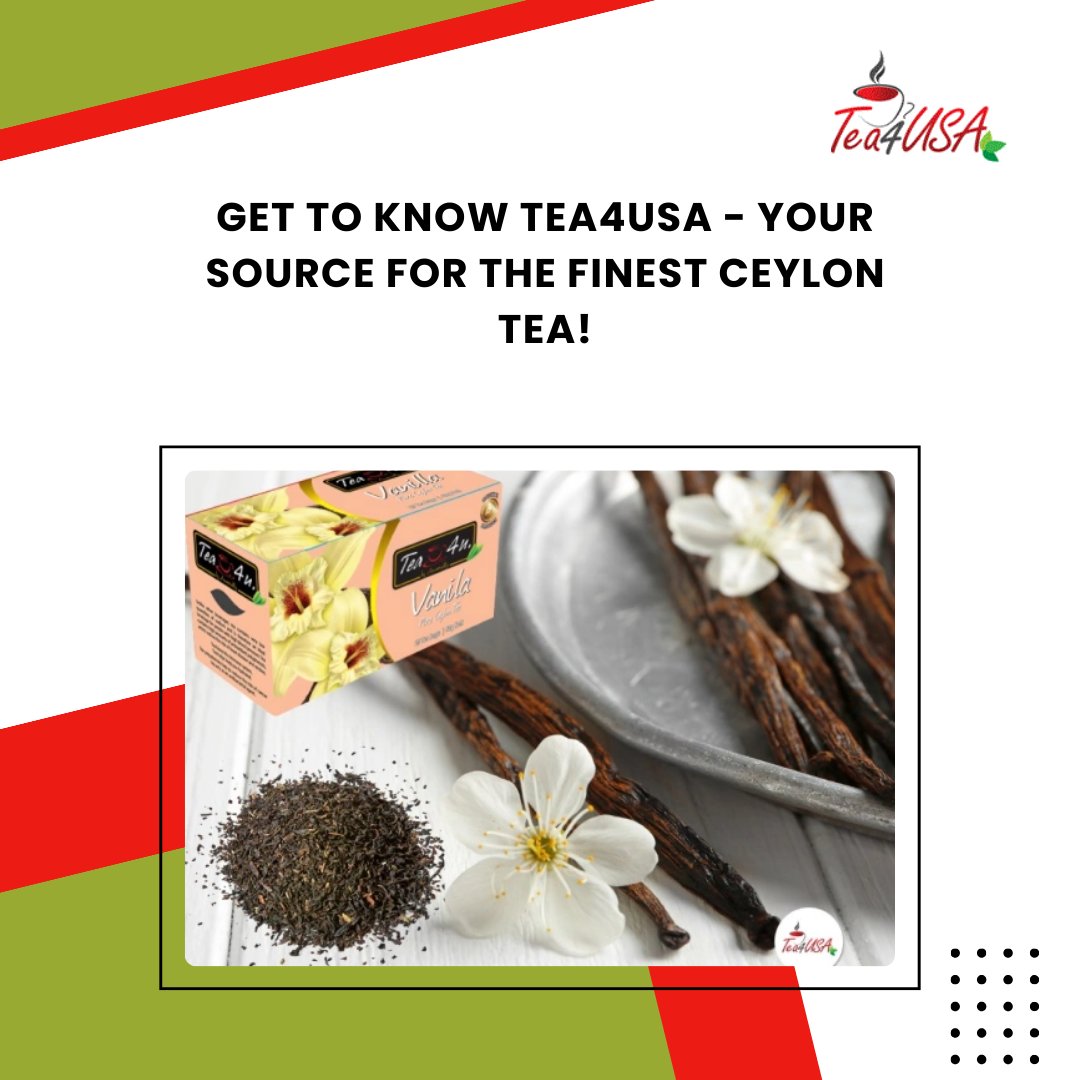 Get to know Tea4USA - your source for the finest Ceylon tea!

#CeylonTea #TeaLovers #SriLanka #PristineEstates #WorldOfFlavors #TeaTime #QualityTea #SustainableLiving #AffordableLuxury #TeaExperience
