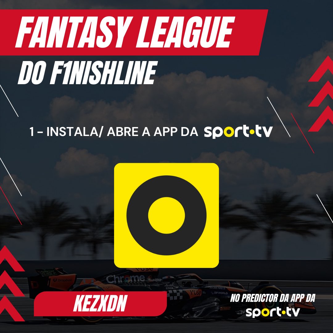 F1nishLine_'s tweet photo. 🟡 Se és o melhor, então tens de o provar

Este ano a Fantasy League do F1nishLine é no Predictor da app da @sporttvportugal

Segue os passos e junta-te a nós em mais um ano a mandar postas de pescada

Para o 1⁰ classificado, há um prémio 👀 desliza para saber mais

#F1naSPORTTV https://t.co/jUnX06CdM2