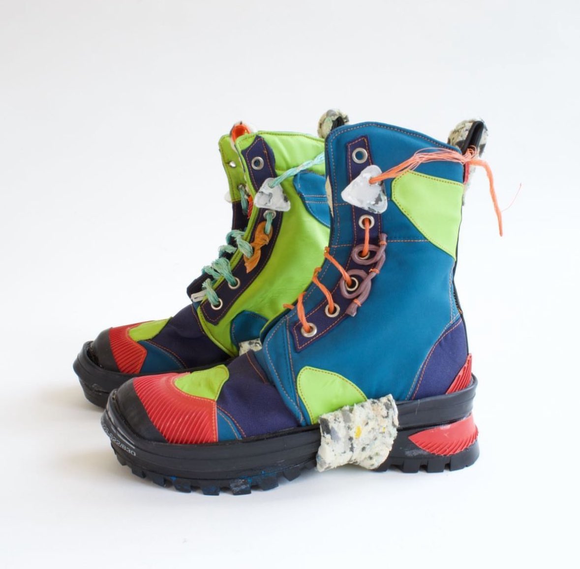 Boots by our 2023 #cordwainersawards Sustainability Award winner Annie Purdy.
