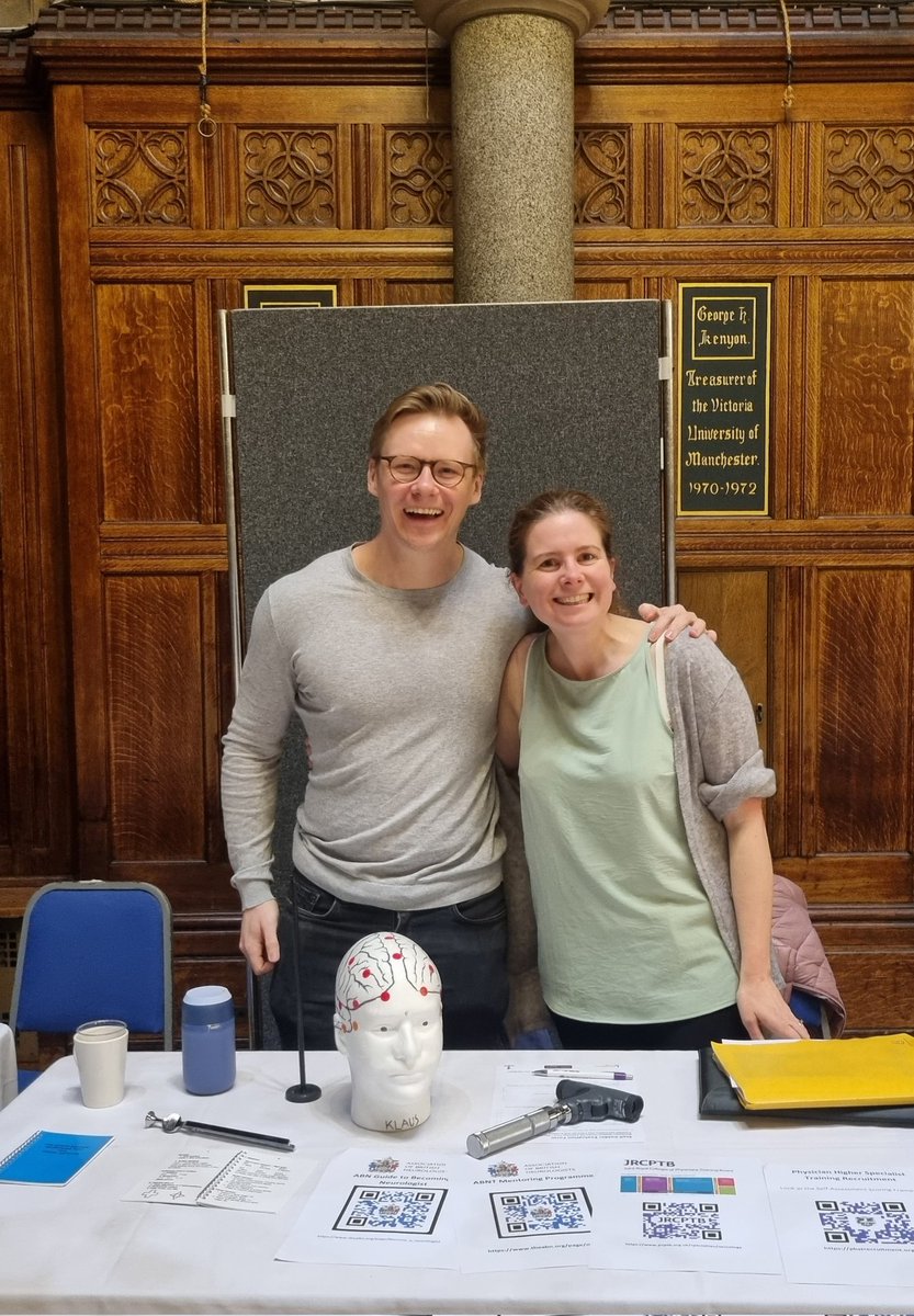 KatyCDodd's tweet image. Another great @ManchesterMed Careers Fair. This year joined by @convectuoso111 to chat to the many students interested in neurology about why it's such a great speciality