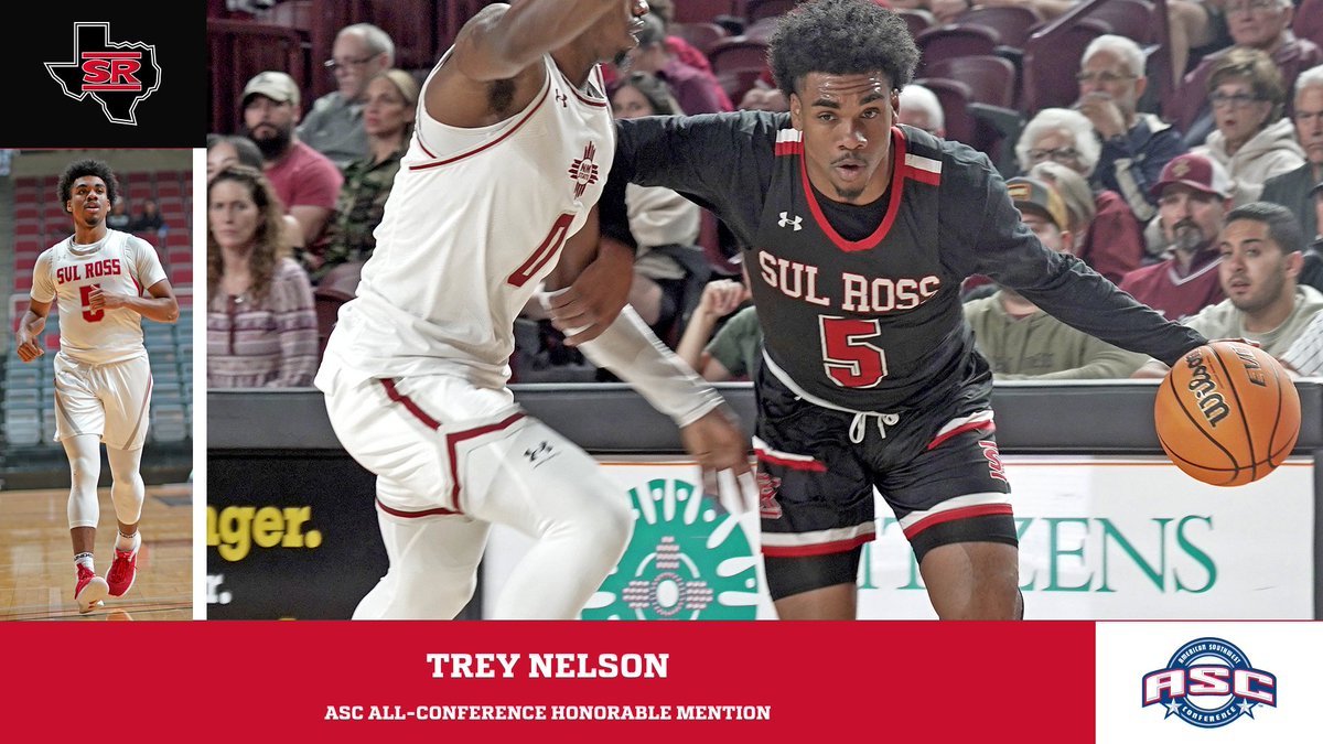 SRSU_MBB's tweet image. Congrats to Trey Nelson on being named ASC All-Conference Honorable Mention!