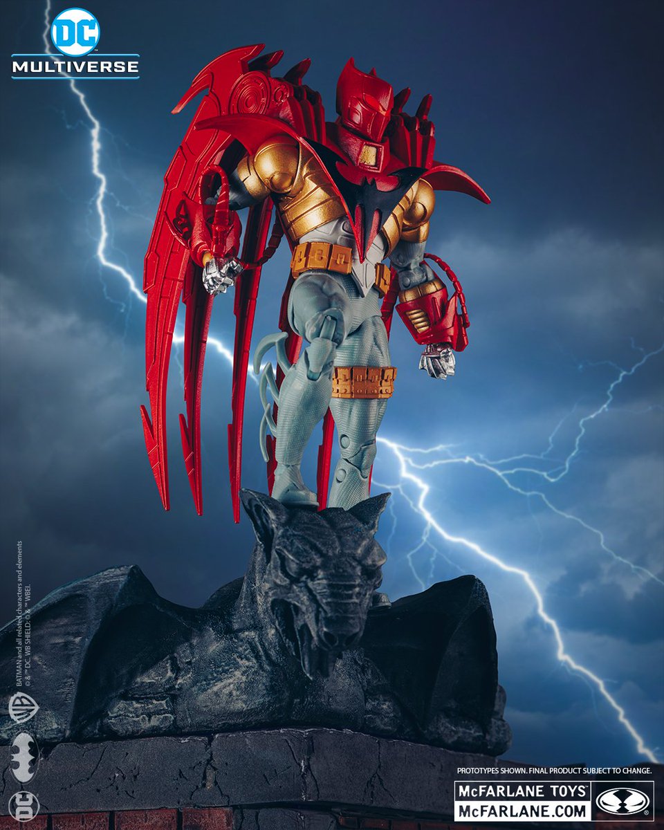 Reminder to all the azbat fans out there that this figure of knightsend Azbat goes up for preorder tomorrow at various online retailers.  #Azrael #Batman #McfarlaneToys