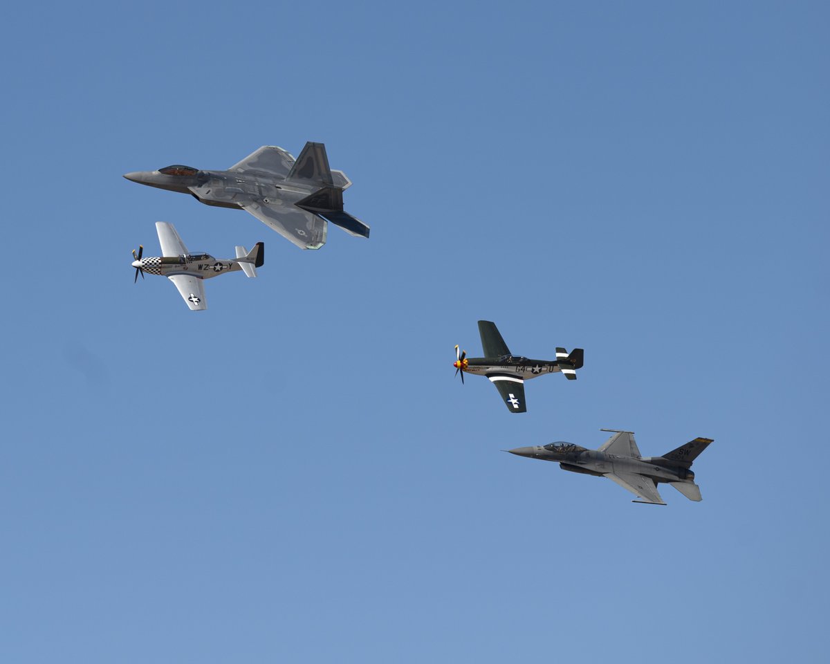 🚨ANOTHA ONE. MAJOR NOISE ALERT. 🚨 The Heritage Flight Training Course will be taking place the rest of this week (Feb. 28 - March 3) and there will be loud sounds of freedom as the ACC demonstration teams (A-10, F-16, F-22 & F-35) practice for the 2024 Airshow season. 🦅