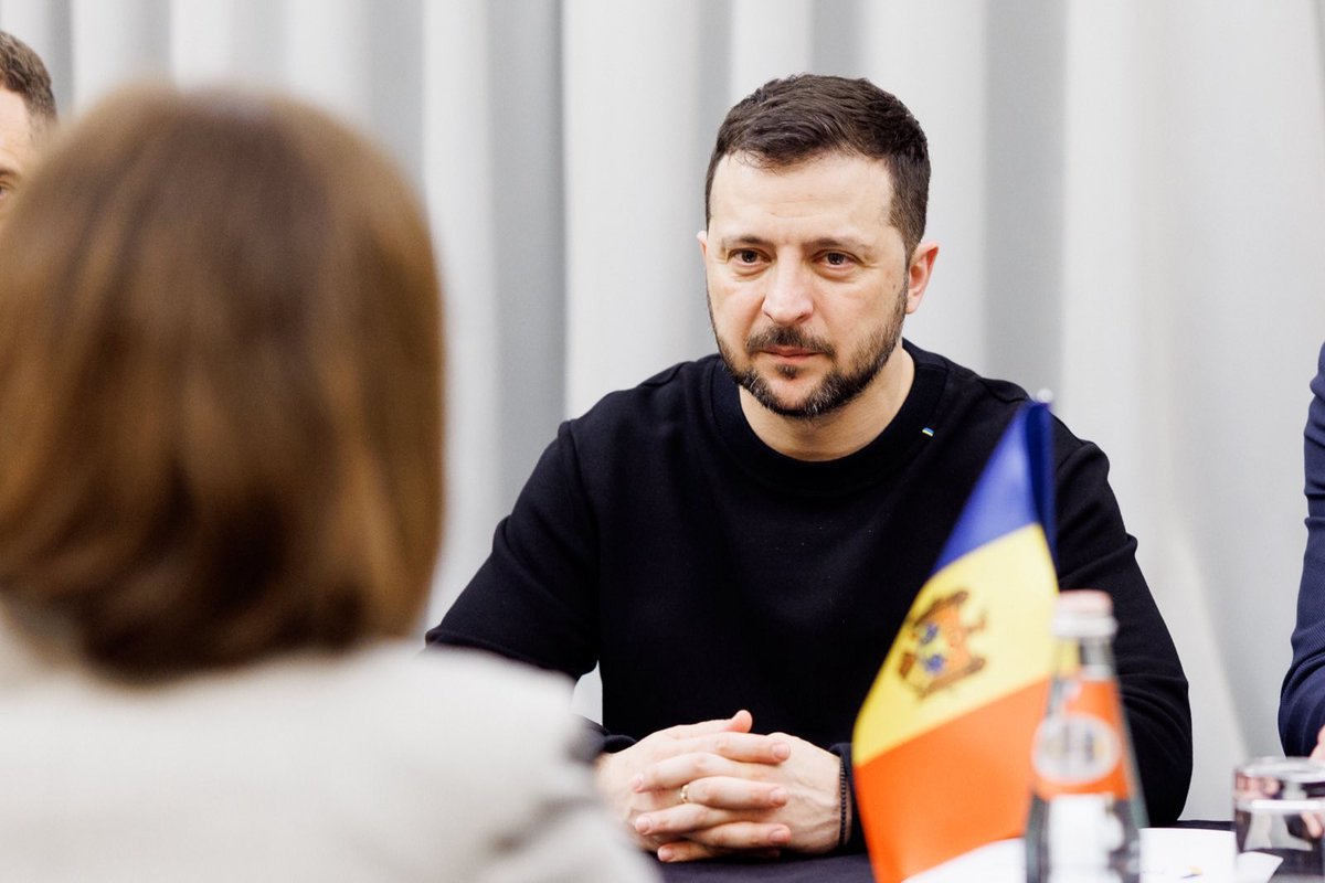 With President @ZelenskyyUa, we discussed security of our countries and emphasized our shared path towards EU accession. I reaffirmed Moldova’s strong commitment to Ukraine, whose resistance also protects our peace at home.