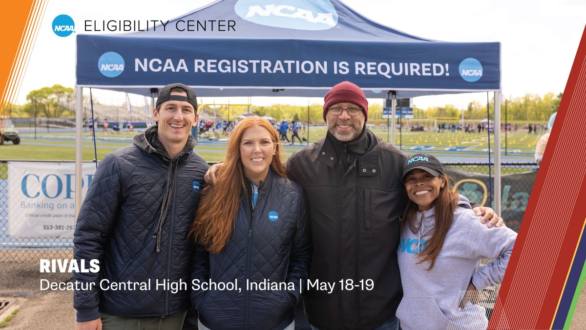 Are you at the Indiana @RivalsCamp and @Rivals Combine? Stop by the @ncaaec tent today and ask us directly about your initial eligibility. #RivalsCamp #RivalsCombine