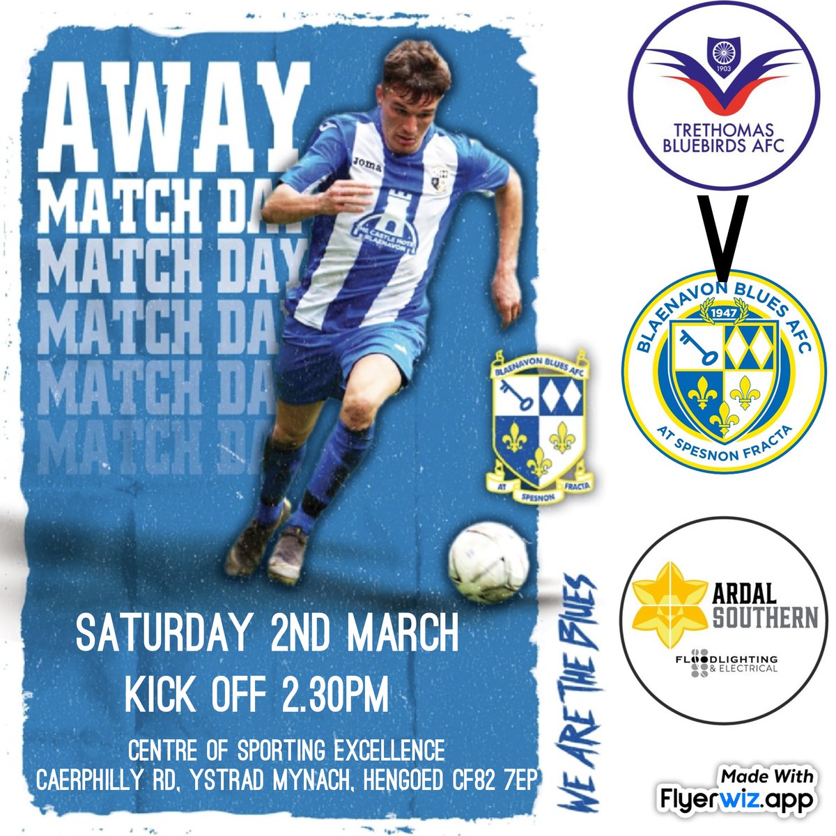 We have the unenviable task of taking on high flyers @TreBluebirdsFC this Saturday at the @CSEYstradMynach 3G in the @ArdalSouthern league. The hosts are unbeaten in their 17 league games to date, conceding only 12 goals so far. Kick off 2.30pm!