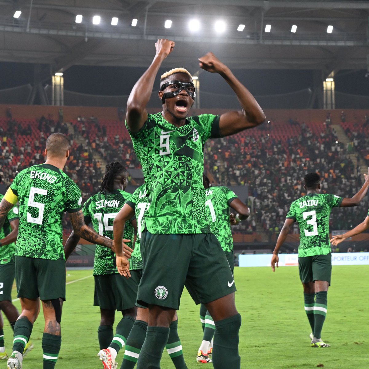 He just can't stop scoring. 🤷‍♂️🌟 

 @victorosimhen9 | #TotalEnergiesAFCON2023