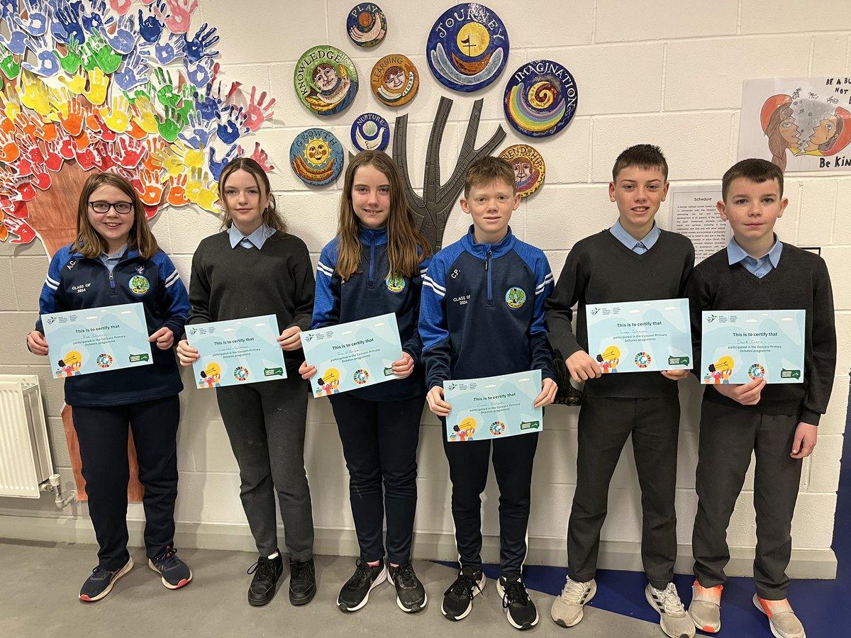 Congratulations to the pupils in Sixth Class who took part in the Concern Debating Competition over the last number of months. We were delighted to reach the Semi-Final in the Limerick, Clare and Tipperary Region! @Concern @limerickedcentr