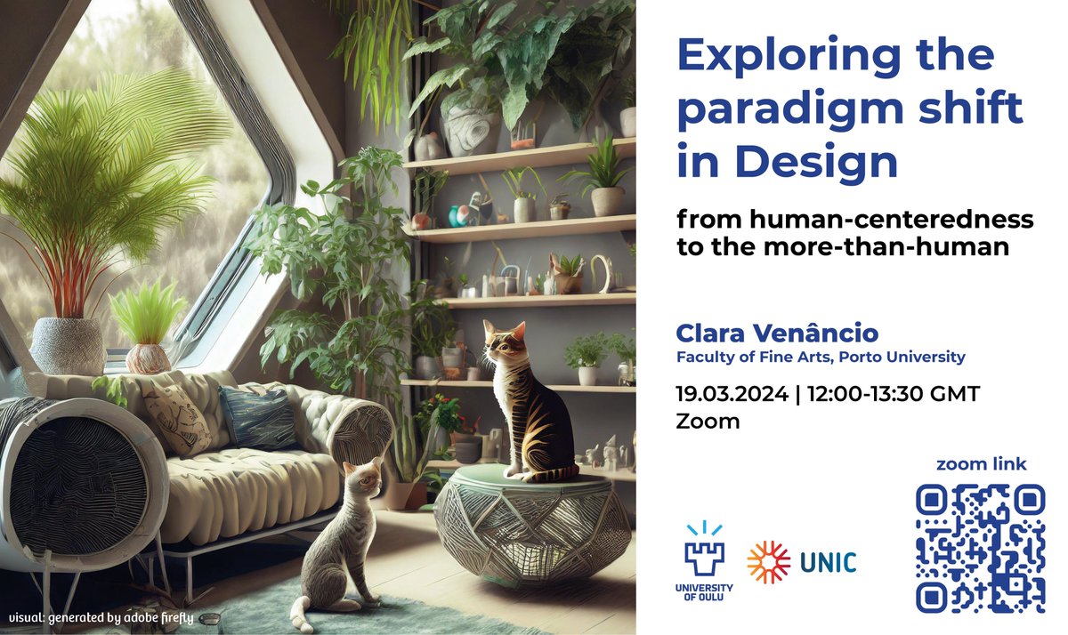On 19th March from 12:00-13:30 (GMT), HAS-Hub member Clara Venâncio will be a guest speaker on the UNIC More-Than-Human Design Seminar Series! 

Zoom link: oulu.zoom.us/j/61222770688#…