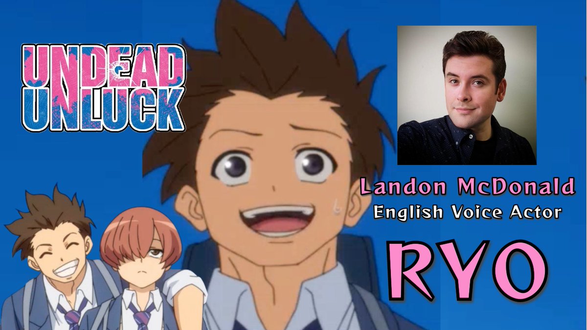 You can hear me as Chikara's oblivious best bud Ryo in UNDEAD UNLUCK! It's always such a joy to work with @TonyOliverVA, @mummynyan and @BangZoom!