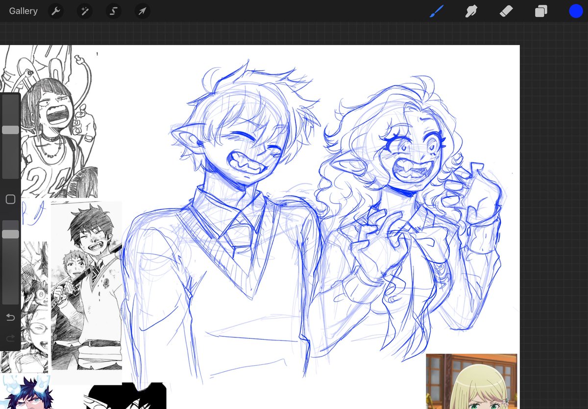 SKETCH DUMPPPPP 💕 #blueexorcist