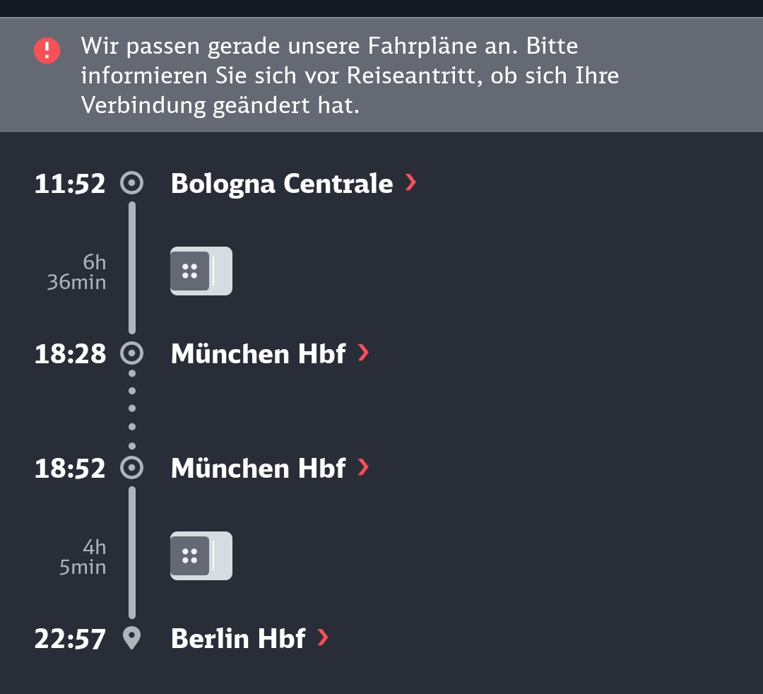 sa_hne's tweet photo. @DB_Bahn Was genau bedeutet diese Meldung für meine gebuchte Verbindung?! https://t.co/NIGGxd97xG