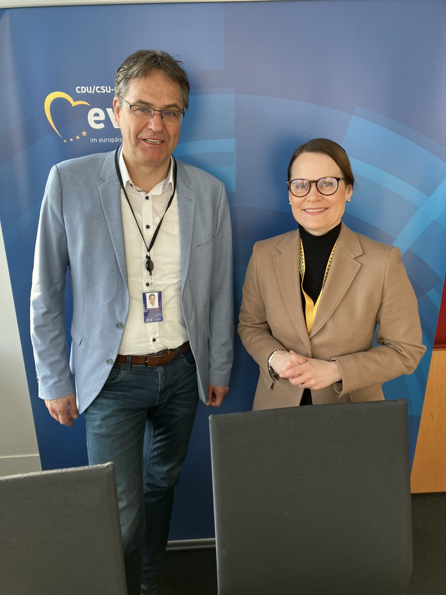 Second day in Strasbourg <a href="/Europarl_EN/">European Parliament</a> 🇪🇺

Today in our focus especially climate and environmental policies. Thank you <a href="/peterliese/">Peter Liese MEP</a> <a href="/NilsTorvalds/">Nils Torvalds</a> and <a href="/VilleNiinisto/">Ville Niinistö</a> for interesting and inspiring discussions. #2040