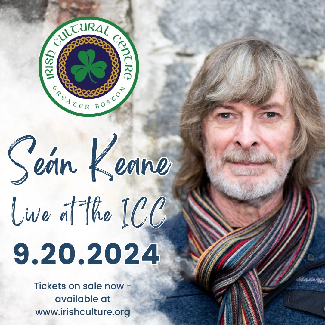 We're delighted to announce that Seán Keane will be performing at the Irish Cultural Centre this September 20th! 🇮🇪 🎶 This concert is sure to sell out early so act fast and get your tickets now! eventbrite.com/e/852391474847…