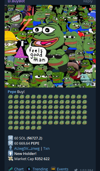 pepetobillions's tweet photo. YUP! ... and JUST LIKE THAT 🐸

BOOM!!!!💣 BOOM!!! 💣
THIS IS JUST THE BEGINNING! 

DONT FADE THIS TEAM! 💎🐸 
$533k AND MOVING!!! 🚀 https://t.co/KVban4zS7y