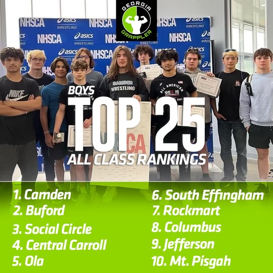 GeorgiaGrappler's tweet photo. Boy's Top 25 All Class Team Rankings
https://t.co/3ynZnF1noD https://t.co/mIsPc1yjWo