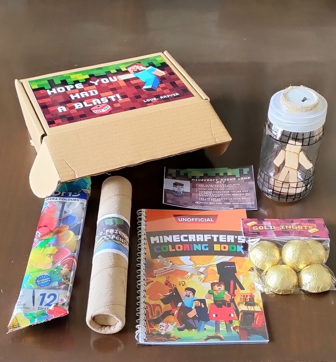 giftomojo's tweet photo. Minecraft Themes #ReturnGiftHampers Online In Gurugram and Delhi.📞 to order now for delivery in India. 🌟 #Giftomojo: Online Gift Shop India 🎉https://t.co/POGE7fgTAb
https://t.co/rmEpbjS3L9
#GiftHampers #CorporateGift  #BirthdayGift #WeddingGift #Delhi #Gurugram #India https://t.co/mcVXrlppG7