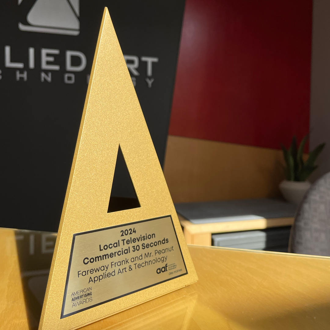 Applied Art & Technology (@appliedart) on Twitter photo We are excited to share that our video team won a Gold American Advertising Award for "Fareway Frank and <a href="/MrPeanut/">Mr. Peanut</a>" this past Saturday night. Huge shoutout to the <a href="/Fareway_Stores/">Fareway Stores</a> team for their continued support and belief in this "nutty" concept! We are excited to share that our video team won a Gold American Advertising Award for "Fareway Frank and <a href="/MrPeanut/">Mr. Peanut</a>" this past Saturday night. Huge shoutout to the <a href="/Fareway_Stores/">Fareway Stores</a> team for their continued support and belief in this "nutty" concept!
