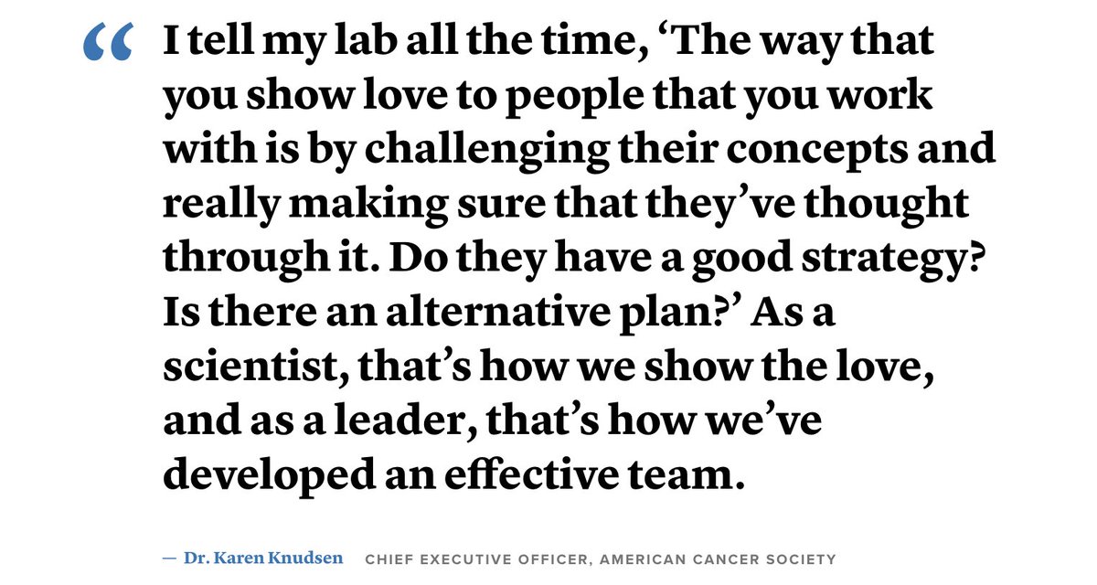 Congratulations to @AmerCancerCEO on being named to the @CNBCChangemakers list! At @Color, we have been lucky to work with Dr. Knudsen's team to ensure our cancer detection programs for employers are designed with scientific/medical rigor. I couldn't agree with her more on this: