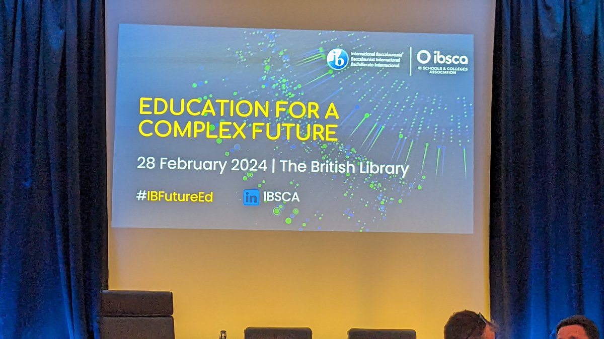 Inspiring day @IBSCA conference discussing how an IB education can help students tackle 21st century challenges around AI and the climate crisis. #IBFutureEd <a href="/FelstedSchool/">Felsted School</a>