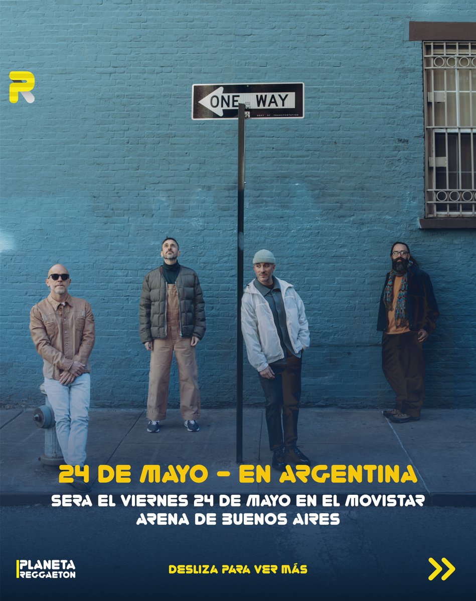 ¡VENTA GENERAL YA DISPONIBLE!

Cultura profetica regresa al país para reencontrarse con su público argentino 🤙🏼.

📅 24 de Mayo.
📍Movistar Arena.