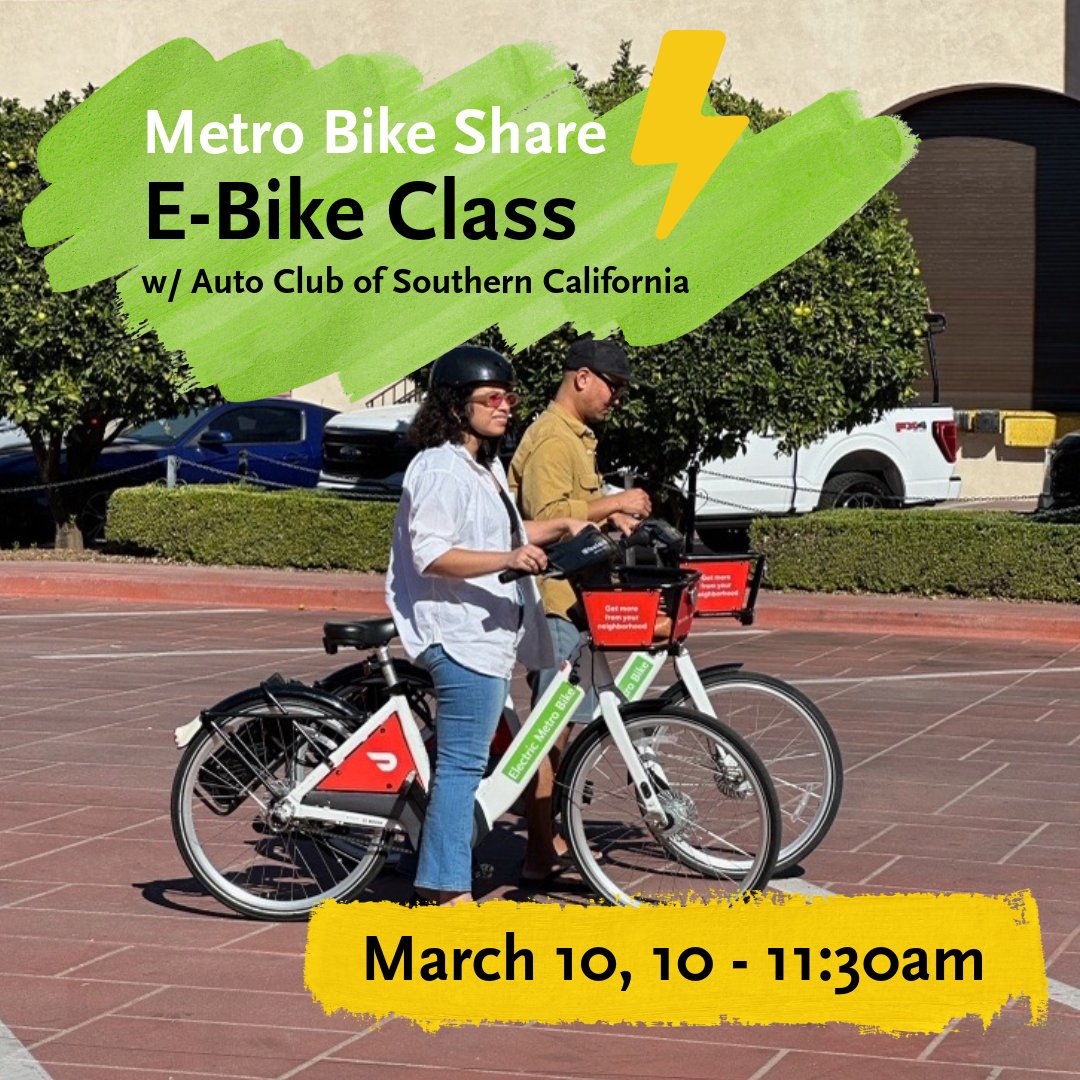 Join us in collaboration with AAA for our beginner e-bike class being held on Sunday, March 10 from 10- 11:30am. Sign up today! ow.ly/hYWW50QITlv