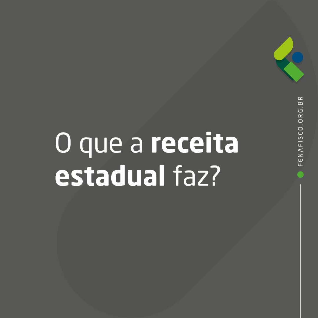 Fenafisco's tweet image. O papel da Receita Estadual é fiscalizar e arrecadar tributos. Ela também administra os recursos arrecadados, realiza fiscalizações e planeja a política tributária.