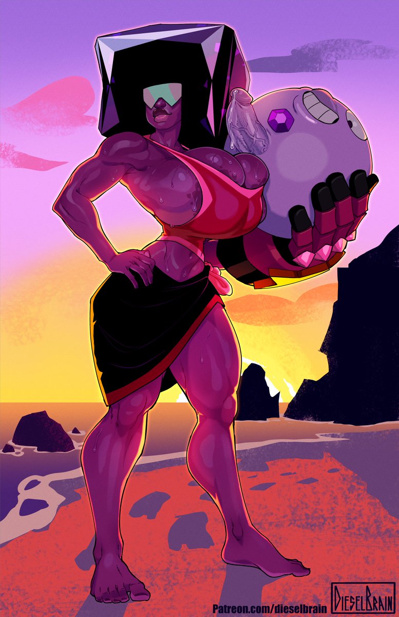 Garnet pinup for patreon. Amethyst put that thing away.