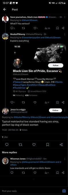 This shit is absolutely pathetic. Who hurt these dudes?? They hate their own mothers and grandmothers