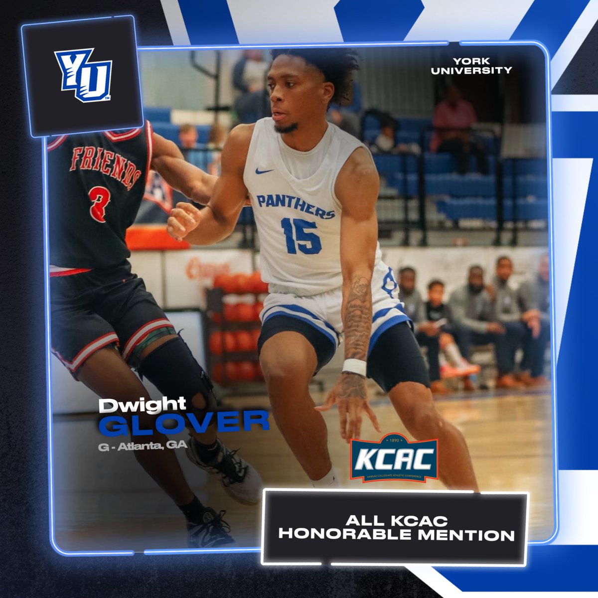 🐾 Congrats DG on your <a href="/kcacsports/">Kansas Collegiate Athletic Conference</a> Honorable Mention selection!