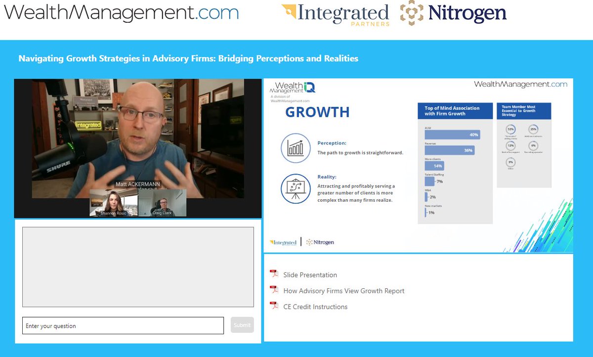 'When you become more intentional in your efforts and stop being accidental, that's when true growth becomes consistent.' Our @acketyack talks to achieving continued growth with Craig Clark @NitrogenWealth and @ShannonRosic @wealth_mgmt