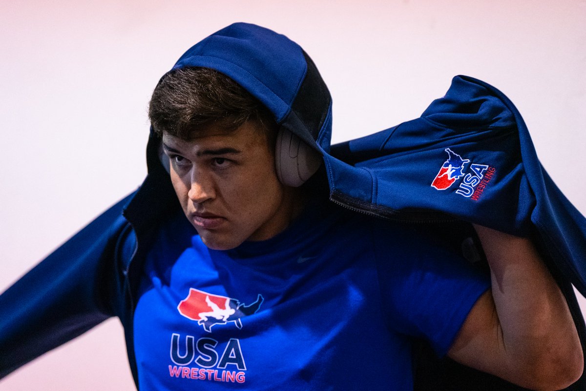 USAWrestling's tweet photo. 🇺🇸 Dialed in. #WrestleAcapulco https://t.co/RZVDARq366