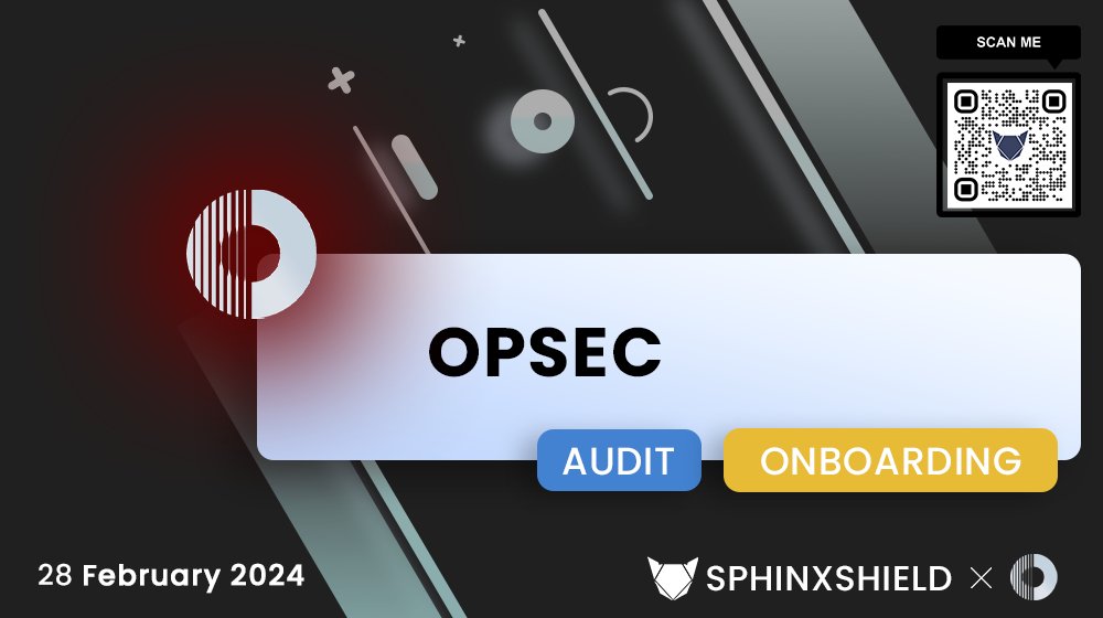 🚀 Exciting news! SphinxShield partners with <a href="/OpSecCloud/">OpSec</a> for a security audit. 🛡️

OpSec aims to create a secure, decentralized digital ecosystem. Our expert team will ensure top-notch security for the OpSec community.

#SphinxShield #OpSec #SecurityAudit