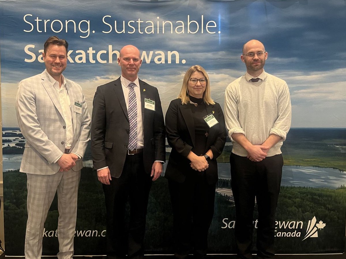 $NXE VPs Luke Moger, Environment, Permitting & Licensing, and Adam Engdahl, Community, were pleased to join Deputy Minister of Trade and Export Development @Jodi_jbanks and Deputy Minister of Energy and Resources @WagarBlair @PEP_Energy Saskatchewan Investment Summit, to discuss…