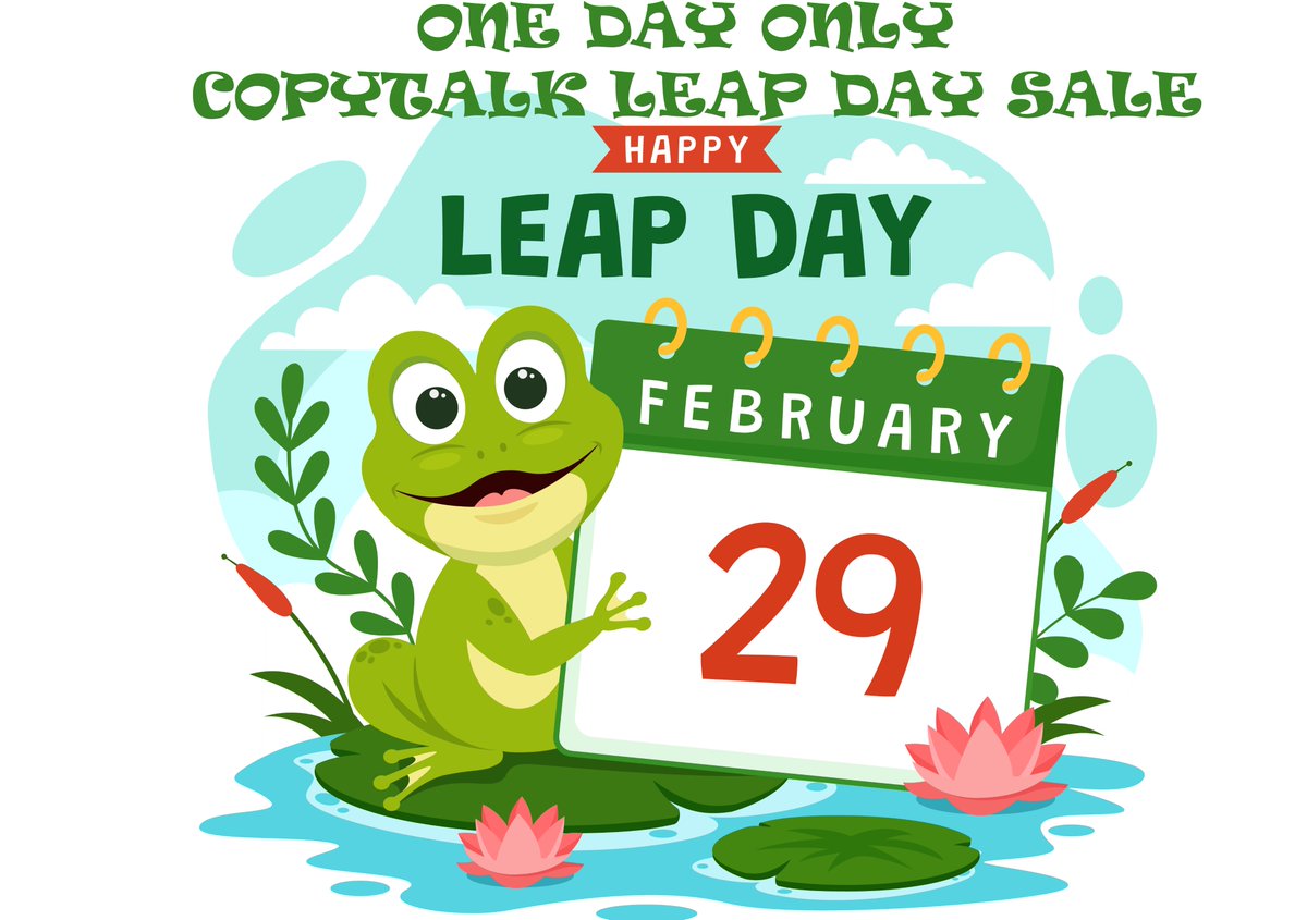WANT TO HAVE A LIVE TRANSCRIPTIONIST TO DICTATE YOUR NOTES TO? HERE'S A LEAP YEAR DEAL FOR YOU AT A PREFERRED PRICE REDUCED FROM MO RATE OF $94.95 TO $69.95/ MONTH - UNLIMITED  1 DAY ONLY ~ CALL US OR SIGN UP NOW 👇👇
copytalk.com/leap 
click on: sign up today  866-267-9825