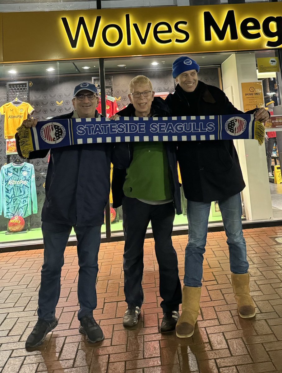 ⁦<a href="/bhafcstateside/">Stateside Seagulls</a>⁩ in the house!!  #WOLBHA. #BHAFC