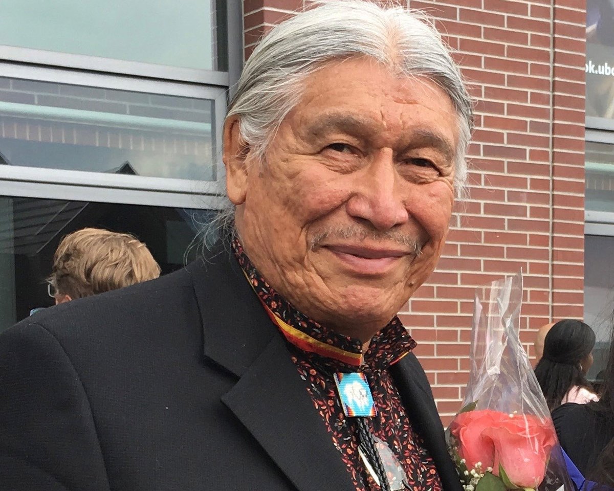 A half-century ago, Francois Paulette challenged the Canadian government to recognize NWT First Nations' title and cancel the Mackenzie Valley Pipeline. Today, @KwantlenU presented the Officer of the Order of Canada with an honorary degree. Read more: kpu.ca/news/2024/02/2…