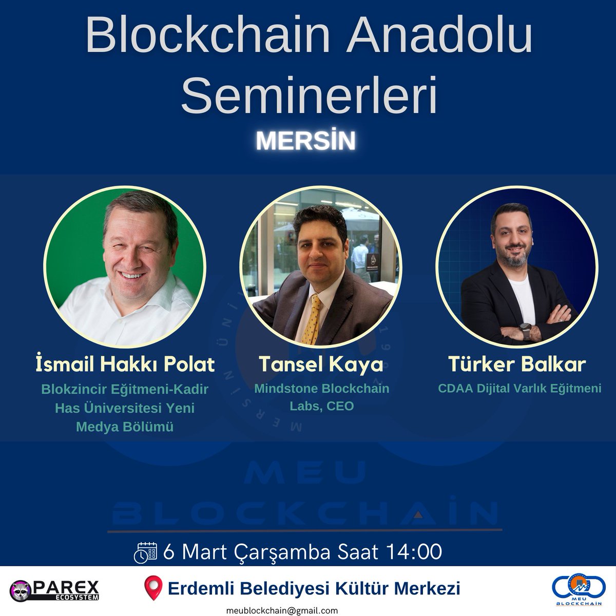 BlockchainMEU's tweet photo. 🚀Anadolu Blockchain Seminerleri Katılımcılarını Bekliyor!
⚡️Web 3.0'a Giriş,Web 3.0 Alanında İş,Kariyer ve Yatırım Fırsatları,Web 3.0 Yönetimi ve Geliştirme Gibi Konulardan Bahsedeceğiz. Etkinlik sonunda ödül kazanma şansını yakalayacaksınız!
🎖Ödüllerimiz:
🥇500$
🥈250$
🥉125$ https://t.co/nYw0cs4vDR