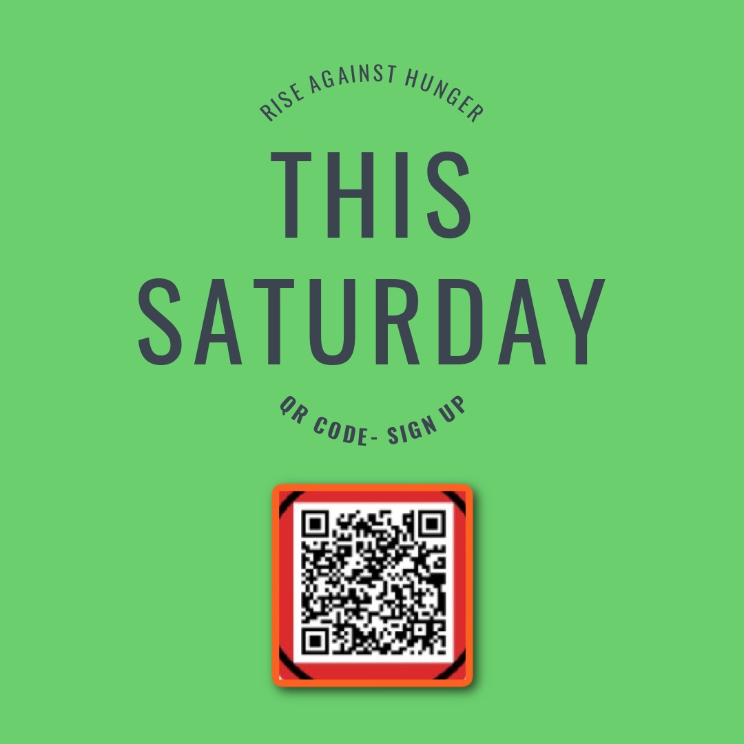 Where has the time gone?! Our event is this Saturday. Use the QR code &amp; sign up today. Don't miss your chance to help others &amp; maybe have a brew afterwards! The same link will also let you donate &amp; see a meal packaging event.

<a href="/Rise2030/">Rise Against Hunger</a> #EndHunger @SmartmouthBeer #BeUMC