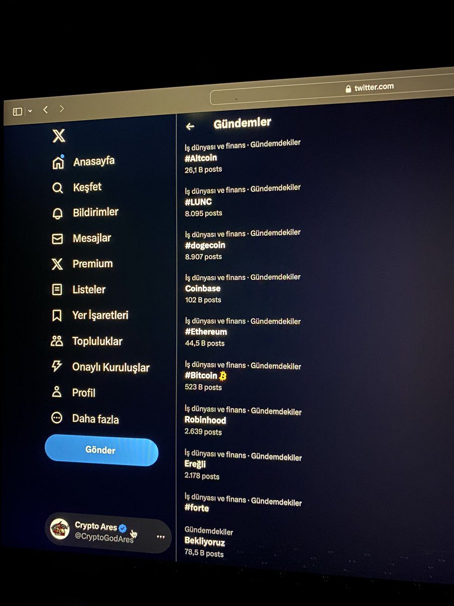 Tüm ülke #Bitcoin öldü bitti derken bitcoinin gündeme oturması.. en büyük mü bilmiyorum ama çok büyük