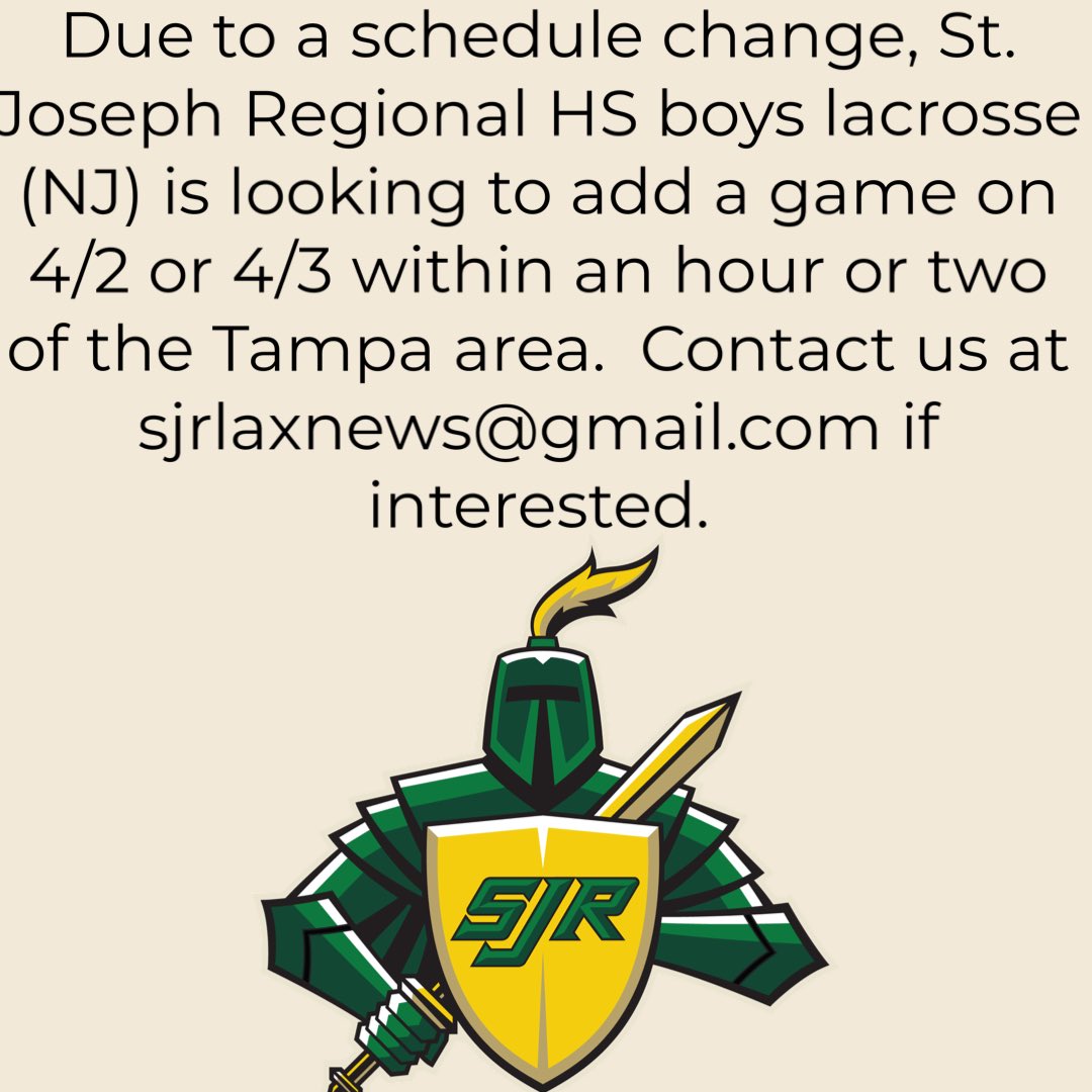 Looking for another game within 2 hours of the Tampa area @tampalaxreport